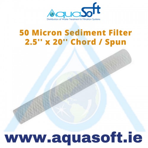 Sediment filter 2½" x 20" String Wound: 50 Micron 